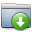Graphite Stripped Folder DropBox Icon 32x32 png